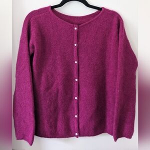 Sezane Gaspard Cardigan Bougainvillea XS